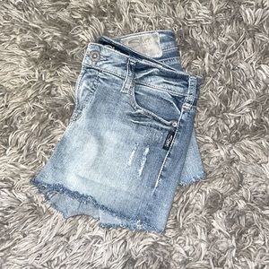 Silver Jean Shorts